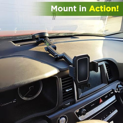 Cell Phone Mount for Truck Phone Holder for Truck Drivers (Black)