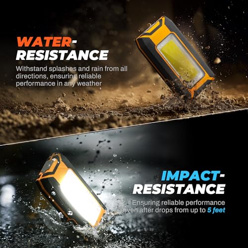 2 Pack LED Rechargeable Magnetic Work Light 1500 Lumens (Portable)