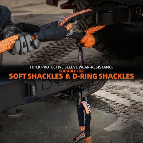 Kinetic Rope Kit (1"x30' (Orange Reflective) + 2pcs Soft Shackle)