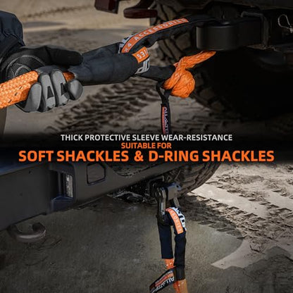 Kinetic Recovery Rope (1"x30',orange(reflective))