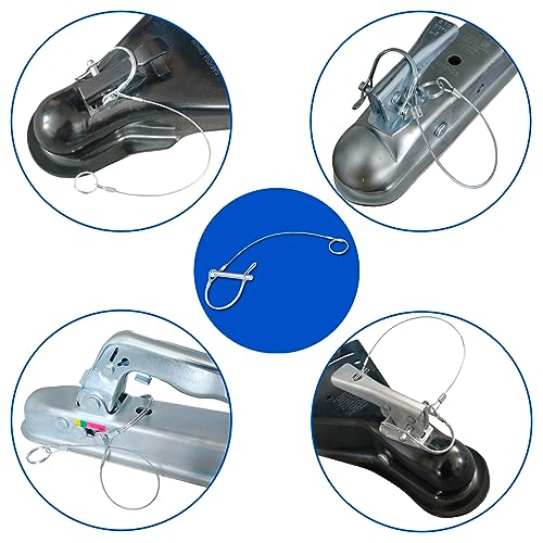 Trailer Coupler Pins with Tethers (5/16"x2-3/4"x5)