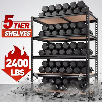2 Pack Garage Shelving (Black)