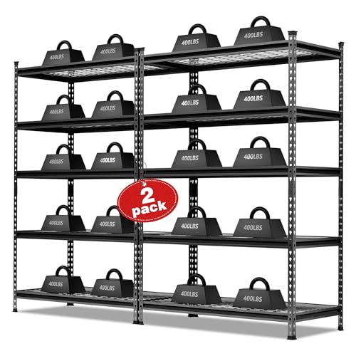 5 Tier Metal Shelving (48"W x 24"D x 72"H)