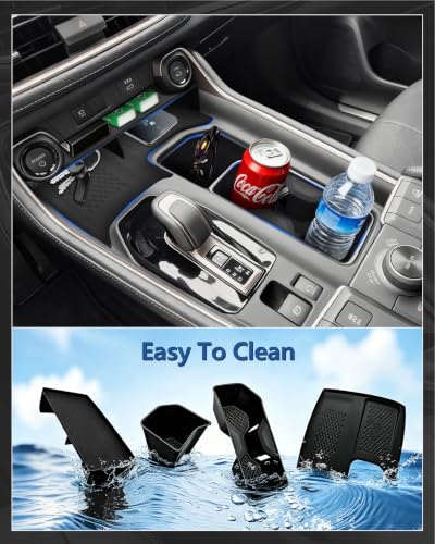 3PCS Center Console Sets for Toyota Grand Highlander 2024 (3PC For 2024-2026 Grand Highlander)