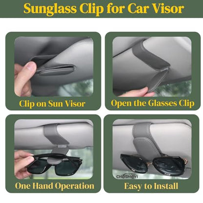 Magnetic Visor Sunglasses Holder (grey)