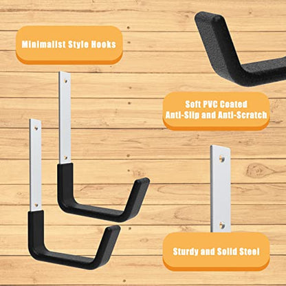 Heavy Duty Utility Hooks for Wall Mount (2 Medium)