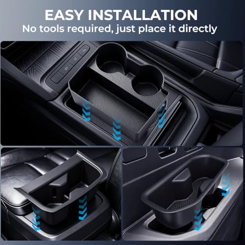 1st & 2nd & 3rd Row Cup Holder Inserts for KIA Telluride 2027+ (Fit for 2027+ Telluride, High Trim)