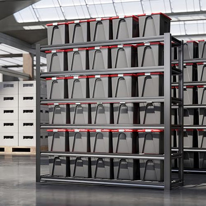 6 Tier Heavy Duty Garage Shelving (6T 62" W x 24" D x 84" H)