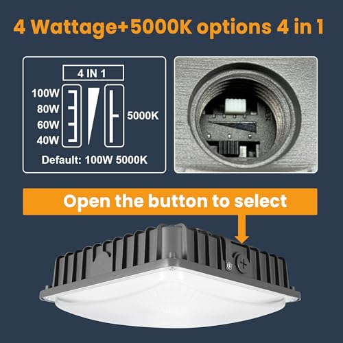 100W LED Canopy Lights 4Pack