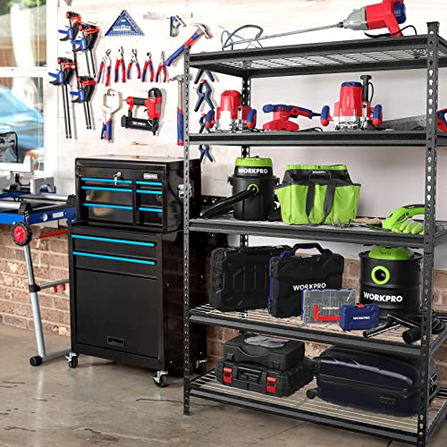 5 Tier Metal Shelving (48"W x 24"D x 72"H)