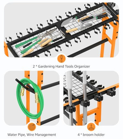 Garage Organization with Wheels (Orange)
