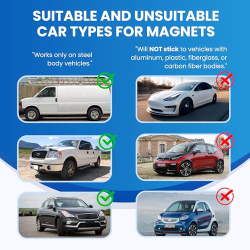 2-Pack, (12x18 in) Custom Laminated Car Magnets for Business Advertising (12 in x 18 in)