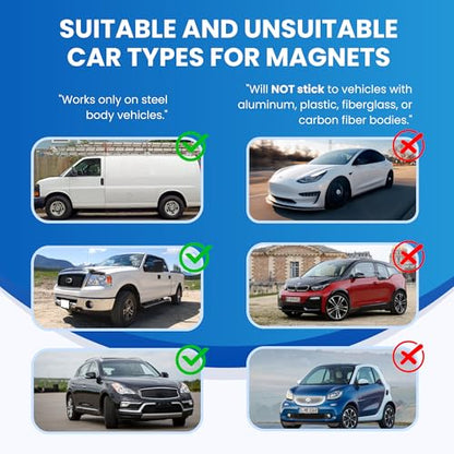 2-Pack, (12x18 in) Custom Laminated Car Magnets for Business Advertising (12 in x 18 in)