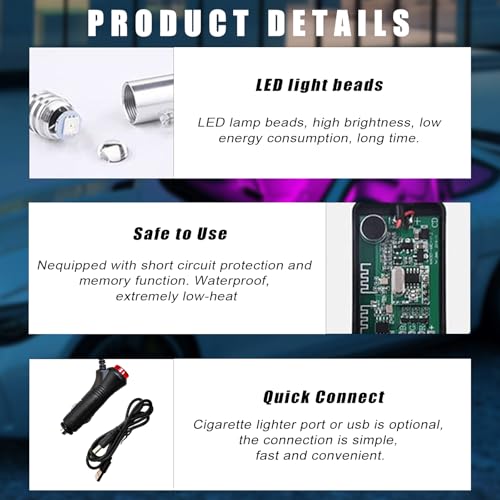 Interior Car LED Strip Lights with APP Control (3 in 1/ 197 inches / USB Port)