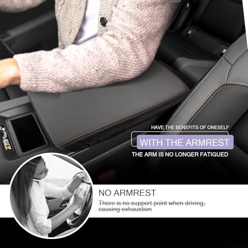 2024 2025 Prologue Center Console Cover Compatible with 2024 2025 Honda Prologue Accessories 2025 Prologue EX (2024 2025 Prologue Thin Black)