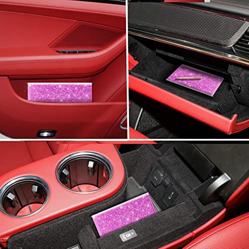 Car Registration and Insurance Card Holder (Glitter Purple)
