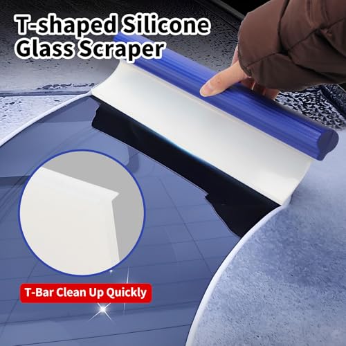 2 Pack 12inch car Squeegee (Blue-2p)