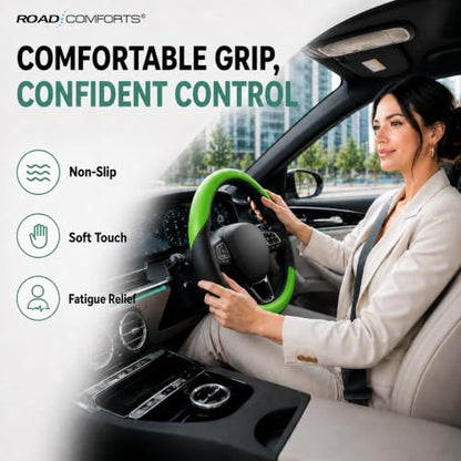 Steering Wheel Cover (Black&Green)