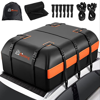 Car Rooftop Cargo Carrier Bag (Black-16 Cubic Feet)
