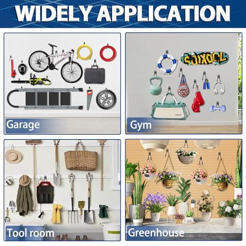 Heavy Duty Garage Hooks (Black / 14)