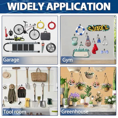 Heavy Duty Garage Hooks (Black / 14)