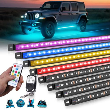 U8 RGB+IC Underglow LED Light Bars (RGBW+IC & 2 Remote)