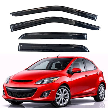 Rain Guards Fit for 2007 (2007-2012 Mazda 2 Hatchback)