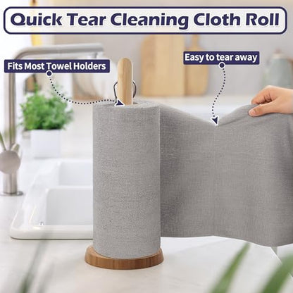 Microfiber Cleaning Cloth Roll (75PK / Grey)