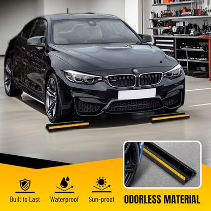 2 Pcs 18'' Parking Car Wheel Stopper for Garage with 2 Installation Methods (2pc-17.5'')