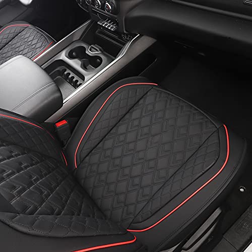 Car Seat Covers for Dodge Ram 2 Pcs Front (2 PCS Front,Black/Red)
