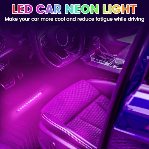 Pink LED Strip Lights 2in1 Light Ambient Light Strip Flexible Color for TV (Purple)