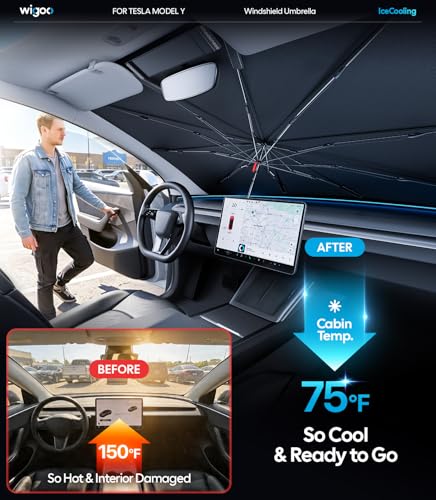 Windshield Sun Shade Umbrella for Tesla Model Y (for Tesla Model Y/ YL (2020-2026))