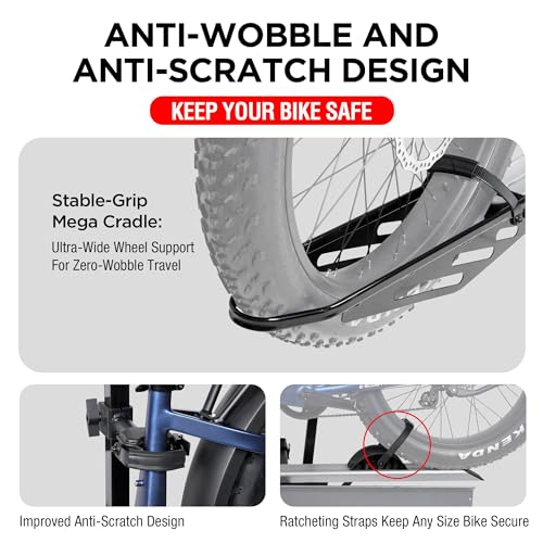 Young Hitch Single 1 Bike Rack with Ramp (1-Bike Rack)