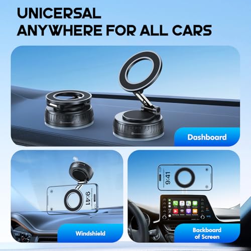 Magnetic Car Phone Holder for MagSafe (Carbon Fiber)