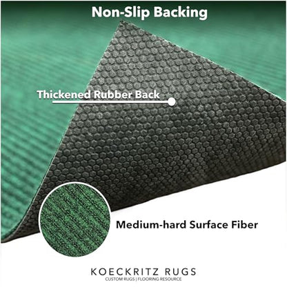 Heavy Duty Durable All Weather Indoor (4' x 18' (Rectangular) / Green)