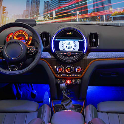 4PCS 48LED Car USB Interior Neon Accent Lights RGB Remote Control (USB Interior Lights - Remote)
