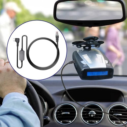 USB C to RJ11 Radar Detector Power Cord for Escort Uniden Cobra (4.92FT)