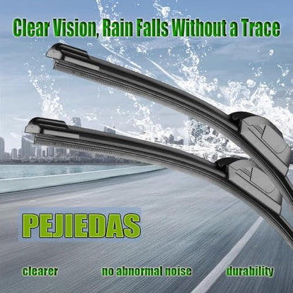 3 Wiper Blades ((26″+18″+10 ) Front + Rear)