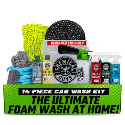 14 Piece Arsenal Builder Car Wash Kit with Foam Blaster 6 (HOL126)
