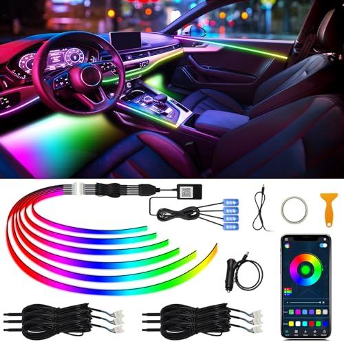 Acrylic Interior Car LED Strip Light with Wireless APP (Dreamcolor-10-1)