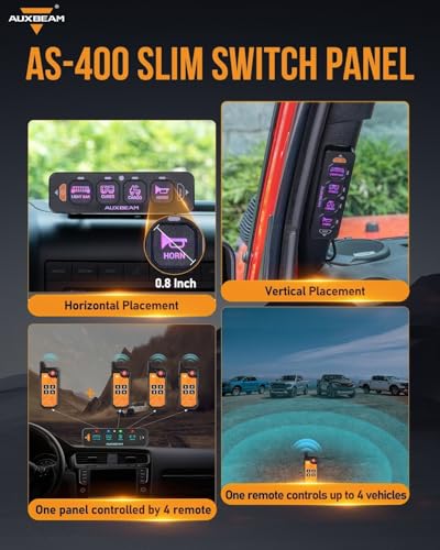 AS 400 Slim 4 Gang Switch Panel with Bluetooth APP &Wireless Remote (AS-400 Slim 4 Gang)