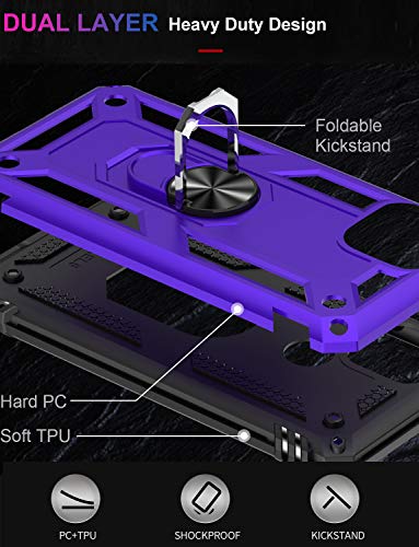 for Google Pixel 4 Case with Screen Protector (Purple / Google Pixel 4)