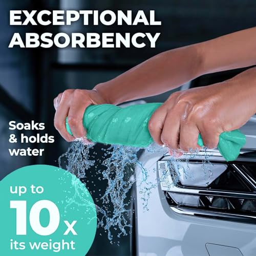 XL Shammy Towel for Car (Mint / 1 Pack (25" x 34"))