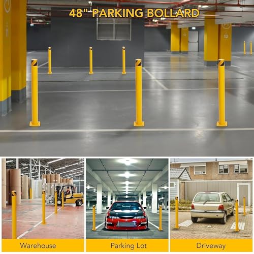 6Pcs Heavy Duty Safety Bollards (48 inch)