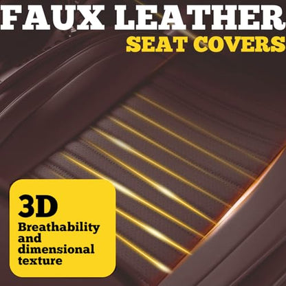 Front Car Seat Covers (Brown / Front)