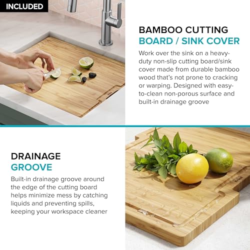 Stainless Steel 21 in Undermount Kitchen Sink KWU111 (Stainless Steel / 21 inch / Sink)