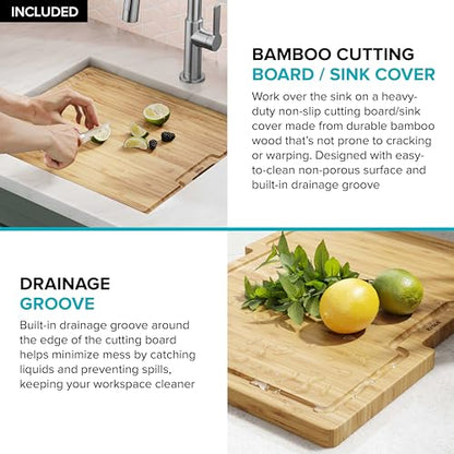 Stainless Steel 21 in Undermount Kitchen Sink KWU111 (Stainless Steel / 21 inch / Sink)