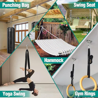Heavy Duty Swing Hangers with Bearing (Sliver / 8 Packs)