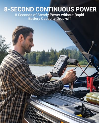 6000A Car Battery Jump Starter Portable (Black / 6000A)