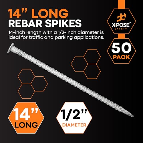 Heavy Duty Rebar Stakes 14" x 1